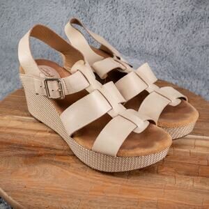 Clarks Caslynn Reece Women's Leather Wedge Sandal US 9.5M